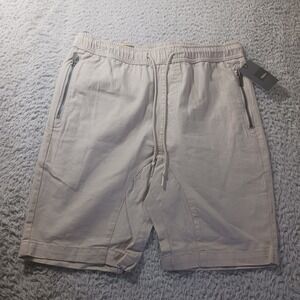Mossimo Drawstring Shorts S‎ NWT Tech Fabric Zip Pockets Streetwear Utility
